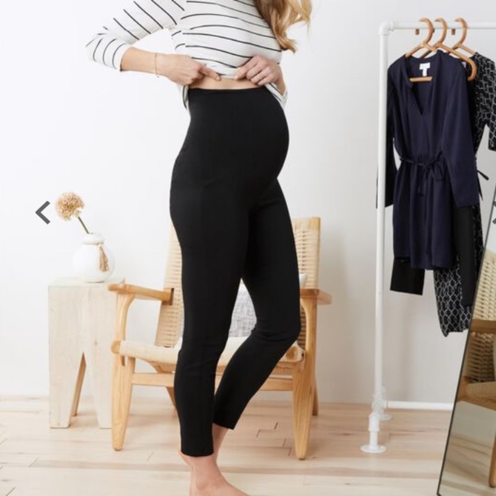 Motherhood maternity black slim ankle pants